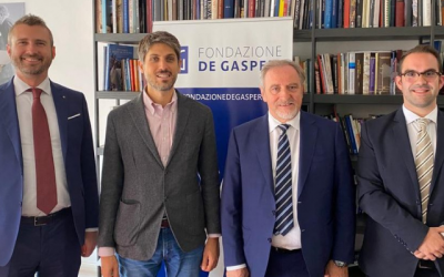 Incontro tra Pdcs, GdC, Fondazione De Gasperi e Fondazione Adenauer a San Marino una mostra sui padri fondatori dell’UE