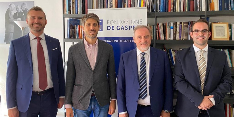 Incontro tra Pdcs, GdC, Fondazione De Gasperi e Fondazione Adenauer a San Marino una mostra sui padri fondatori dell’UE