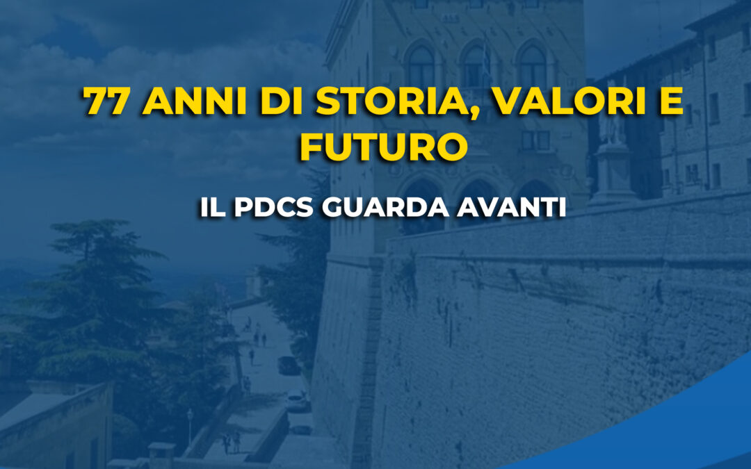 77 anni di storia, valori e futuro: il PDCS guarda avanti