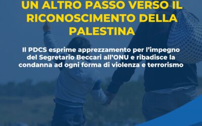 UN ALTRO PASSO VERSO IL RICONOSCIMENTO DELLA PALESTINA