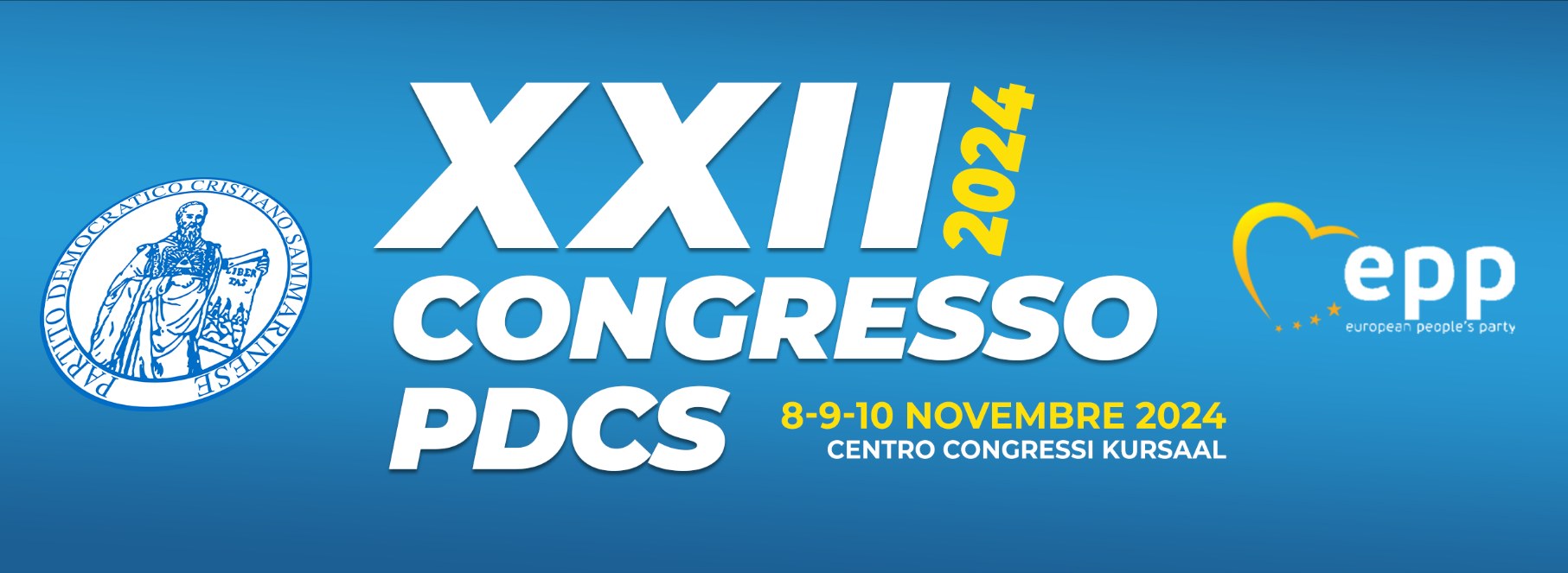 XXII Congresso PDCS - 8-9-10 novembre 2024 - Centro Congressi Kursaal XXII Congresso PDCS - 8-9-10 novembre 2024 - Centro Congressi Kursaal